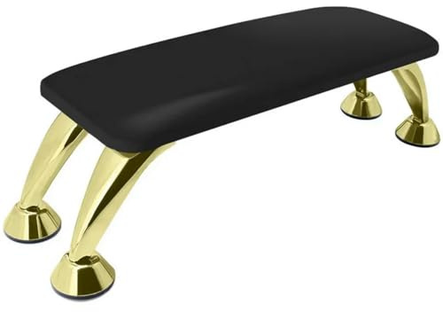 QXWD Multifunction 1PC Leather Gold Leg Arm Rest Nail Hand Rest Stand Manicure Pillow Desktop Wrist Support Manicure Tool