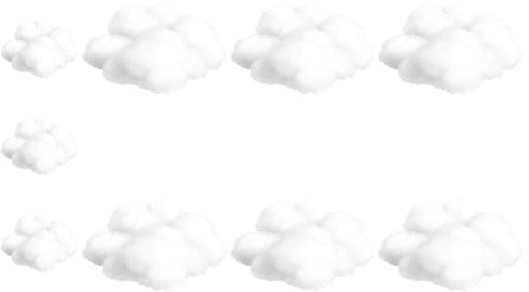 Qusedwey 9PCS Clouds Decorations for Ceiling, Cotton Simulation Hanging Cloud Decoration, 3D Artificial Clouds Props Easy to Use White