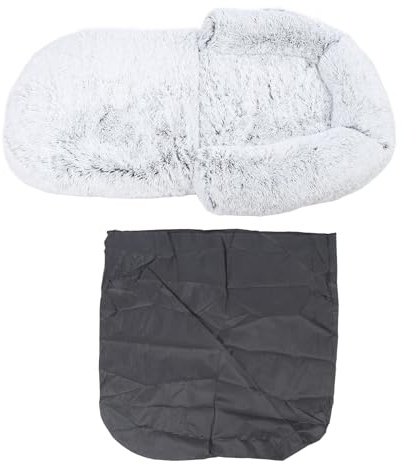 Masyrt Gemütliches 2-in-1-Riesenbett für Katzen und Hunde, Bonding Human, Hundebett für Menschen, Erwachsene, Familie, Haustierbett, Faltbarer PVC-Boden für den Winter