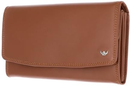 Golden Head Leder Geldbörse Polo RFID Protect Damenbörse 2823 Cognac braun