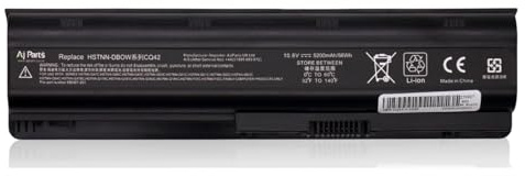 10.8V 5200mAh Replacement Laptop Battery for HP HSTNN-Q62C 6-Cell