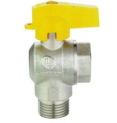 rubinetto valvola a sfera 1/2'' m/f a squadra en 331 GAS