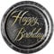Unique Party 57495 - Glitz Gold Foil Birthday Paper Plates, Pack of 8