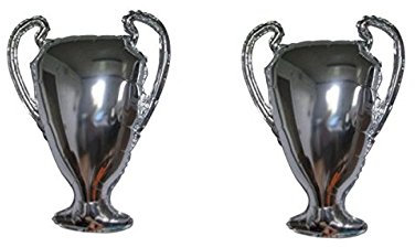 Zeus Party Offerta Kit Tifoso Palloncini Champions League Coppa Trofeo Compleanno (2 palloni)