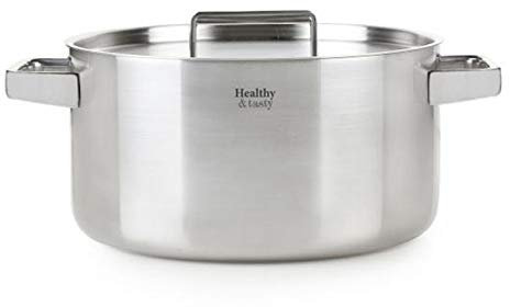 H&T HT1004 Kochtopf 24cm 5 L Edelstahl