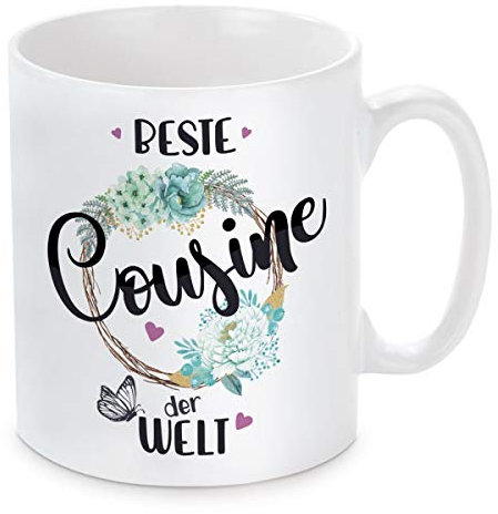 Tasse mit Motiv - Beste Cousine der Welt