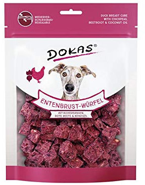 Dokas Entenbrust-Würfel mit Kichererbsen, Rote Beete 150g - Sie erhalten 8 Packung/en; Packungsinhalt 150 g