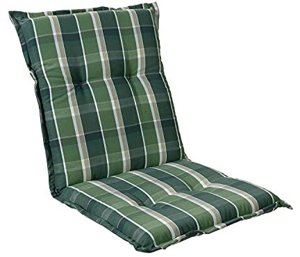 Homeoutfit24 Gartenstuhlauflagen Hochlehner – 2er Set – Extra Dick 8 cm – Mit Kopfpolster – Oeko-TEX – UV-beständig – Taupe – Made in EU – Outdoor Auflagen für Gartenstühle