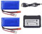 ZYGY 2PCS 7.4V 1100mAh Batteries au Lithium & 1PCS 2 en 1 Chargeur de Batterie pour WLtoys A949 A959 A969 A979 S989 V912 T23 T55 F45 A320 A321 RC Voiture Drone Télécommandé
