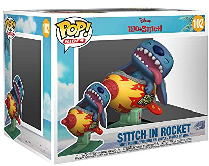 Funko Pop! Rides Super Deluxe: Disney Stitch Rocket - Lilo and Stitch - Figura de Vinilo Coleccionable - Idea de Regalo- Mercancia Oficial - Juguetes para Niños y Adultos - Movies Fans