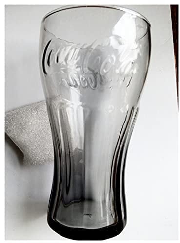 Vintage Coke Trinkglas in Rauchfarben