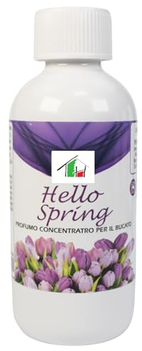 Tata Home Profumo per Bucato Lavatrice Profumatore Concentrato Profuma Biancheria Lunga Durata 250 ml Essenza Hello Spring