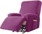 JHLD Stretch Sesselbezug Relaxsessel, Samt Ruhesessel Bezug 1/2/3 Sitzer Relaxsessel Bezug Weiche Ruhesessel Bezüge Anti-rutsch Mit Elastischem Boden Für Kinder Haustiere-lila-1 Sitzer