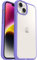OtterBox Cover per iPhone 14 Plus Sleek, resistente a shock e cadute, testata a norme anti caduta MIL-STD 810G, Protezione Antimicrobica, Trasparente/Viola, Senza Retail Package
