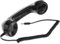 zalati Receptores de teléfono de 3,5 mm, retro, duraderos, para auriculares clásicos, micrófono, tipo universal, color negro brillante