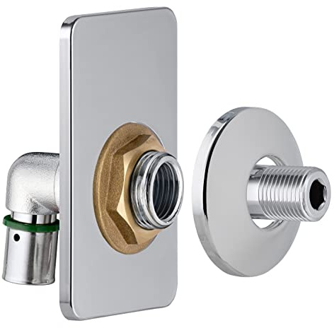 Platine sortie de cloison simple PER à sertir Ø16 pour chauffage FIXSYSTEM