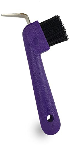 York Hufkratzer für Pferde Standard Grooming Tools Pferdehufkratzer (violett)