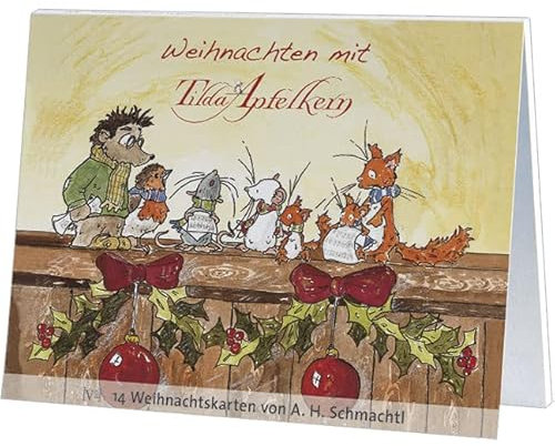 Rannenberg & Friends Postkartenbuch Weihnachten mit Tilda Apfelkern, 14 Karten, Weihnachtskarten Postkartenbücher Ansichtskarte Postkarte