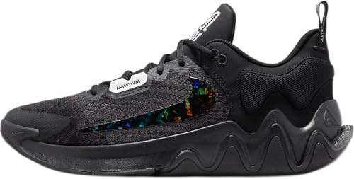 Nike Basketballschuhe für Herren, Schwarz/Schwarz-Wolf-Grau-Weiß, 45.5 EU