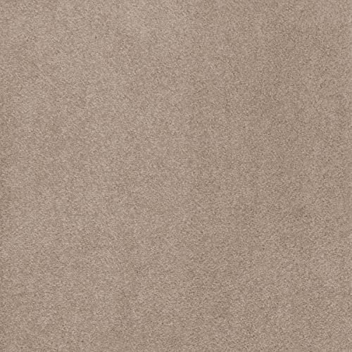 Teppichboden Meterware beige braun Kräuselveloursteppich Auslegware in 400 und 500 cm Breite ideal für Wohnzimmer und Schlafzimmer (4 m x 13 m)