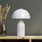 bamyum Lipeo Tischlampe Retro, Pilz Lampe Klein Weiß, Pilzleuchte, Tischlampe mit Kabel, Retro Nachttischlampe, Vintage Tischleuchte Weiß, Pilzlampen Wohnzimmer, Nachttischleuchte