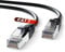 Mr. Tronic Câble Ethernet Cat 7 25m, 100% Cuivre Haute Vitesse cable ethernet- Câble Réseau LAN Rond Intérieur avec Connecteurs RJ45 | 28AWG, SFTP Blindé internet reseau cable (25 Mètres, Noir)
