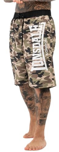 Lonsdale London BALLYMENA Männer Badeshort Woodland M 100% Polyester Streetwear