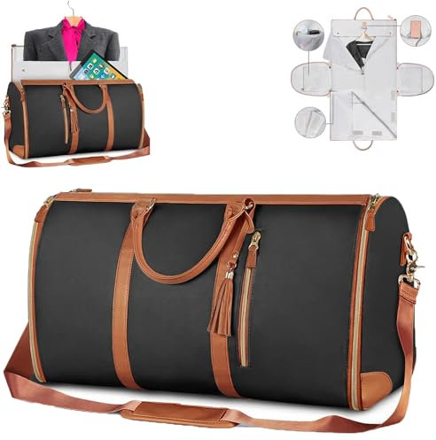 packli Reisetasche,Reisetasche Foldybag,Reisetasche faltbar,Travluxe Faltbare Reisetasche,Foldy Bag,Wasserdichter Kleidersack für Reisen,Carry on Garment Duffle Bag,Travel Bag Women,Umwandelbarer