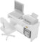 TOYANDONA 1 Set Holz Computer Drucker Dekorationen Zubehör Miniatur-Büroschreibtisch Modell Mini-Büroschreibtisch Schreibtisch Spielzeug Miniatur-Büromöbel Weiß