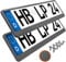 Kennzeichenhalter 520x110mm Nummernschildhalterung Auto universell inkl. 8 Schrauben Kennzeichenhalterung Nummernschildhalter 2 Stück Refreshed 2024 Carbon-Optik