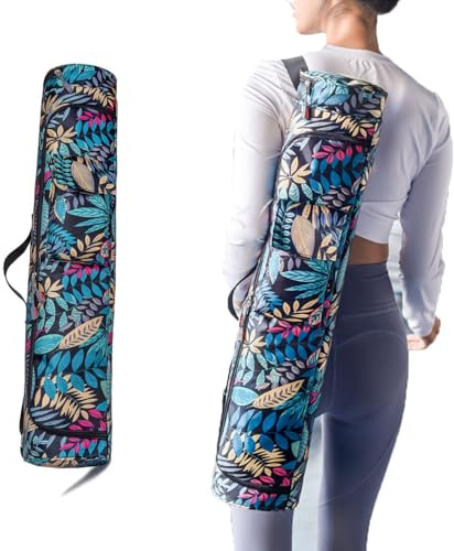 Yogamatten-Tasche mit Taschen, tragbare Trainings-Yoga-Tragetasche, Yogamatte, Gepäcktasche mit Flaschentasche und Nassfach, Yogamatten-Tasche für Damen und Herren