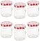 Baker Ross FN238 Bocaux de stockage en verre - Lot de 6, bocaux multi-usages pour l'artisanat et la décoration