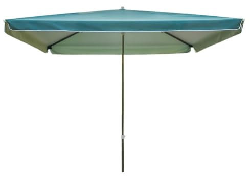 Sombrilla cuadrada grande para puestos, plegable, resistente a la lluvia y al sol, sombrilla de playa para patios, jardines, césped, playas y compras