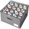 Eurhomewit Organizador Zapatos Armario Interior, Caben 16 Pares, Cajas Para Zapatos con Tapa Transparente, Almacenamiento Guarda Zapatos (Gris, 42cm x 42cm x 30cm)