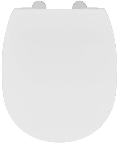 Schmaler weißer WC-Sitz Modernes Design für Concept oder Connect WC E772501 Bequem und langlebig
