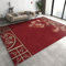 Teppich 160X230 Antik-Stil Trennwand Blumen Bäume Flächenteppich, Chinesischer Retro-Stil Rutschfester Innenteppich, Schnelltrocknend Maschinenwaschbar Für Schlafzimmer Wohnzimmer Nachttisch Wasch