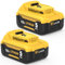 2X 18V 5000 mAh Ricambio per Dewalt Batteria 18V DCB184 DCB180 DCB181 DCB182 DCB200 DCB201 DCB201-2 DCB200-2 DCB204-2 DCB205-2 Compatibile con gli elettroutensili
