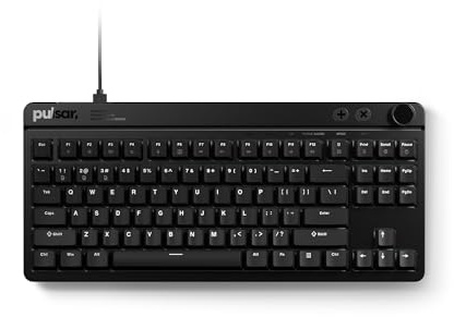 Pulsar XBOARD MS Mechanische Gaming-Tastatur, 35K Scanrate und 8K Abtastung für extrem niedrige Hot-Swap-Latenz, TKL Joint Mount Aluminiumplatte, PBT-Tasten