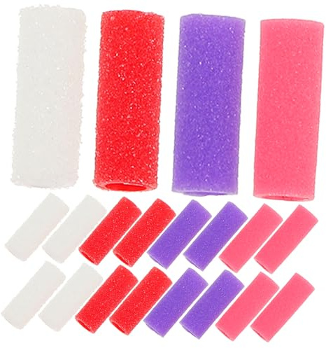 SAFIGLE Schleifbänder Kunststoff zum Entfernen Nagellack von Polieren und 32 Stück Feine Körnung Zufällige Farbe für Nagelbohrer für Nagelstudio und Schönheitssalon