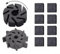 Effizientes PSE Zentralverriegelung Vakuumpumpe Motor Impeller für Mercedes SL S Klasse für R230 Essential Ersatzteil