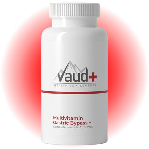 VAUD® Multivitamin Kapseln | WLS Multivitamin für Magenbypass Patienten mit 27 Vitaminen & Mineralstoffen | 60 Kapseln | Hergestellt in der Schweiz | Hochdosiertes Nahrungsergänzungsmittel Vitalität
