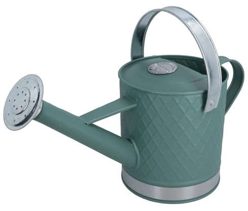 3L Watering Can Green Rose Steel Metal Water Greenhouse Garden Plants Home