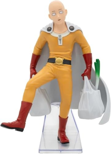Banpresto Saitama One Action Figure - Punch Man - One Punch Life 20 cm - BP29877P Multicolor - Collectible Figure - Great for Anime Fans