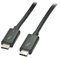 Lindy Cable Thunderbolt 3 de 2 m, Color Negro