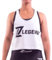 LegendZ Frauen Sport Top Shirt Kurz, Sportshirt ärmellos für Yoga Zumba Fitness Laufen I Lockeres und Bauchfreies Damen Tanktop (Weiß, M)