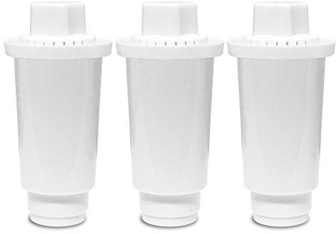 Replacement Water Filters, Alkaline Water Filter Replacement, Ionized Water Filter Cartridge, Reduce Chloride, Hard Metals, Increase pH,7 Stage, Used for Pitcher - 3-Pack