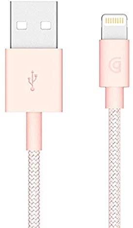 Griffin 1M Charge/Sync Braided Cable with Lightning Connector (Rose Gold)