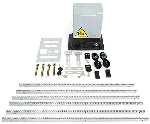 Attuatore elettronico per cancelli 2000kg Kit apriporta automatico scorrevole Motore elettrico 750W + cremagliera 6M
