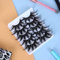 Molain Lot de 5 paires de faux cils multicouches, 25 mm, faux vison épais et épais (style #24)