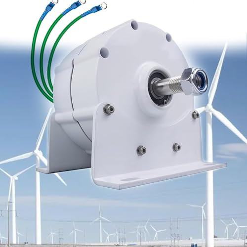 DPLXFPP 7000w 8000w 9000w 10000w Generador Motor Eléctrico Imán Permanente Sin Engranajes para Turbina Eólica Horizontal Vertical, Motor Generador Imán Permanente Sin Engranajes DIY,10000W-120V